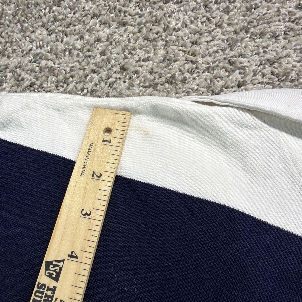 Barbarian Rugby Shirt Mens M Navy White Striped Heavy Cotton Made In Canada - Picture 10 of 11